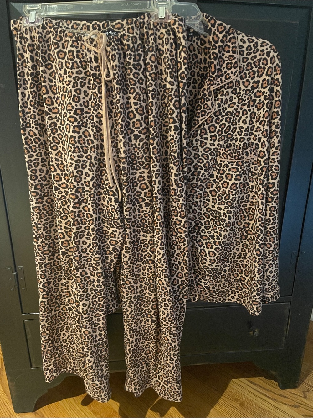 Soft and cozy leopard print pajamas